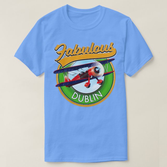 T-shirt Fabulous Dublin Travel patch (Design devant)