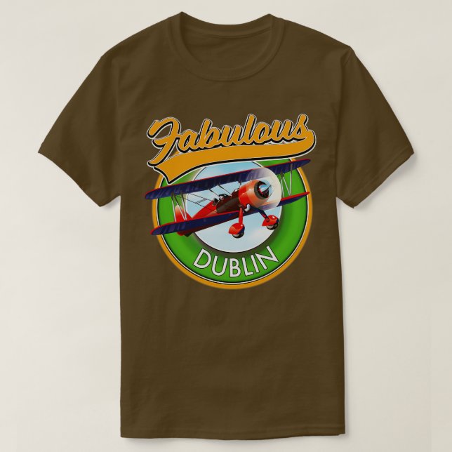 T-shirt Fabulous Dublin Travel patch (Design devant)