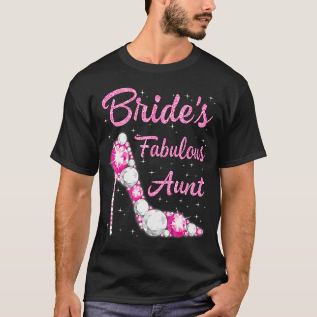 T-shirt Fabulous Tante de la mariée Happy Mariage Marry (Devant)