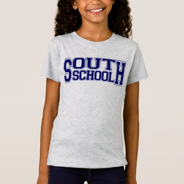 T-Shirt Fac du sud grise de l'école des filles (COURSES (Devant)