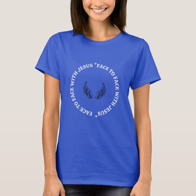 T-shirt Face à face avec Jésus Imprimer (Devant)