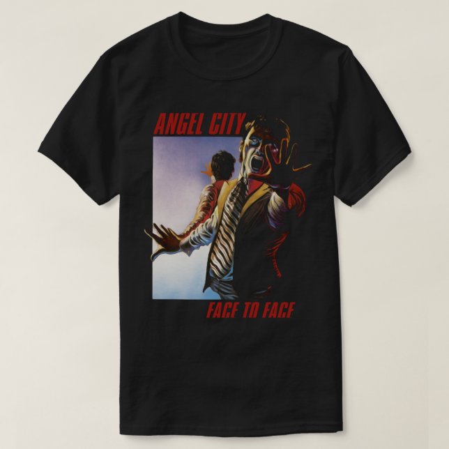 T-shirt Face à face - Ville Ange (Design devant)