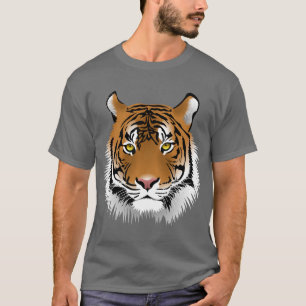 T-shirt Face Animée de tigre