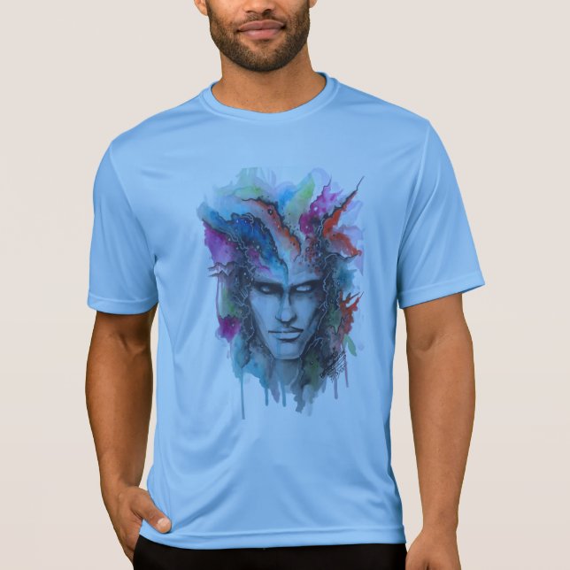 T-shirt face aquarelle (Devant)