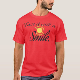 T-shirt face avec un sourire