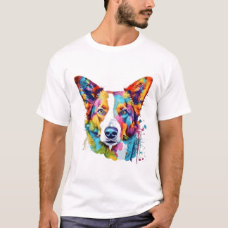 T-shirt Face Chien Joueur