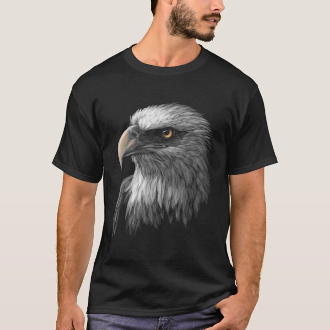 T-shirt Face d'aigle américain (Devant)