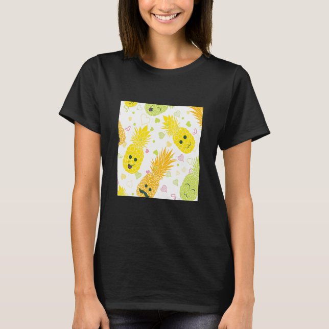 T-shirt Face d'ananas sans soudure (Devant)