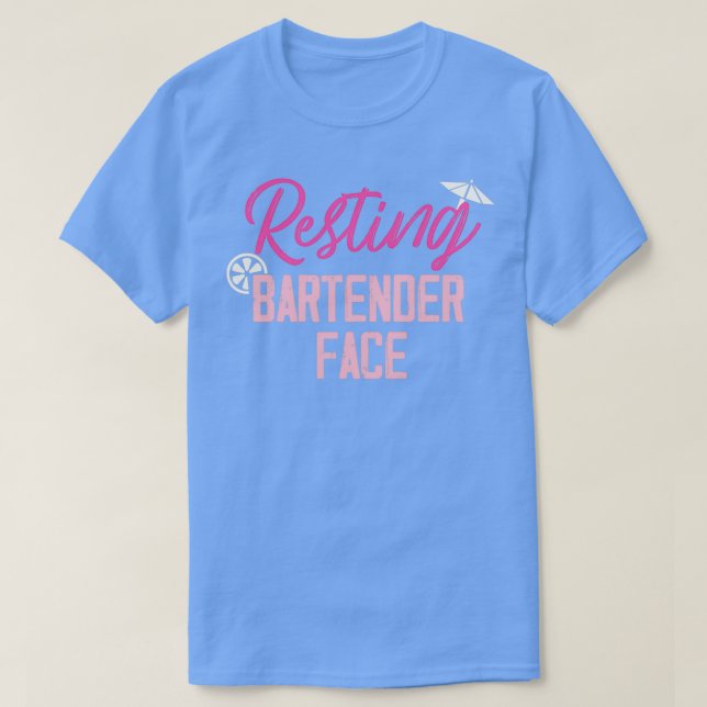 T-shirt face de barman (Design devant)