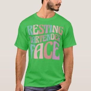 T-shirt Face de barman de repos Mixologiste 2