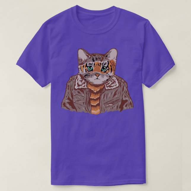 T-shirt Face de chat sur le corps humain (Design devant)