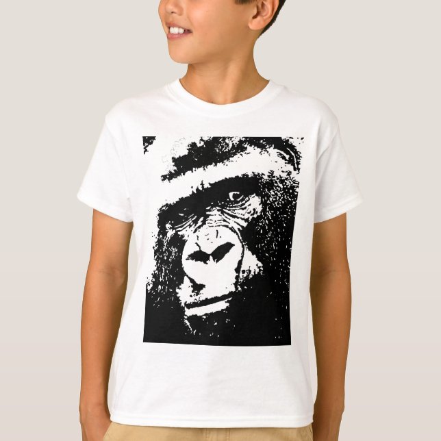 T-shirt Face de Gorilla BW (Devant)