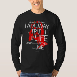 T-shirt Face De Jésus La Voie Vérité Vie Jean 146 Extraord
