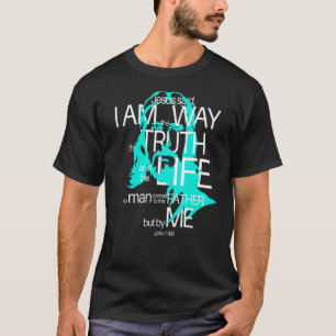 T-shirt Face De Jésus La Voie Vérité Vie Jean 146 Extraord