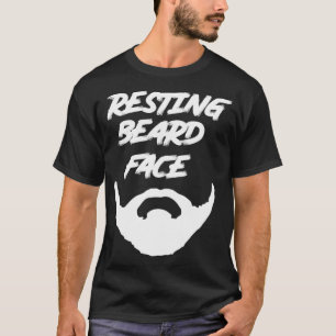 T-shirt Face de la barbe de repos 1