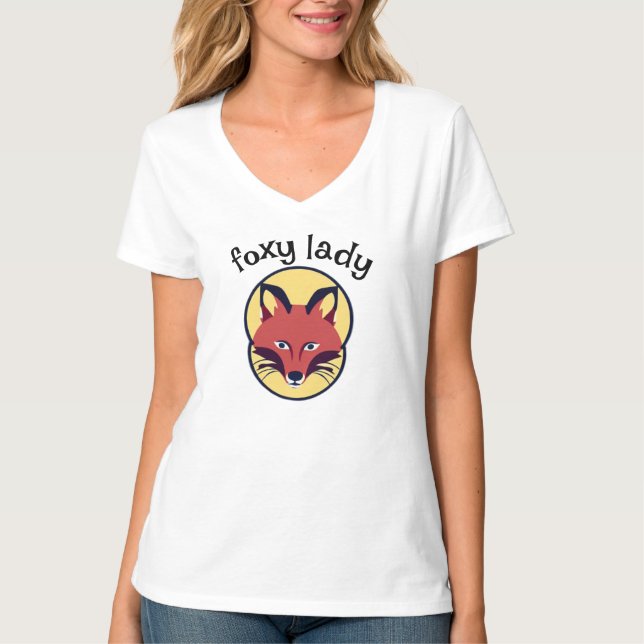 T-shirt Face de la fille Foxy (Devant)