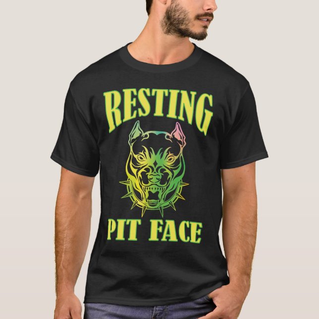 T-shirt Face de trait de repos (Devant)