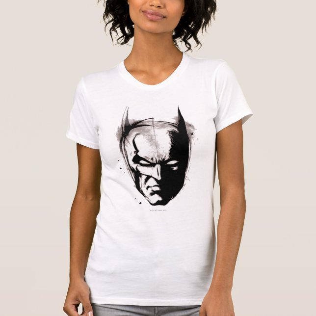 T-shirt Face dessinée Batman (Devant)