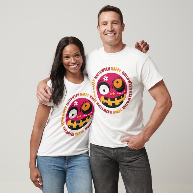 T-shirt Face d'horreur d'Halloween (Unisexe)