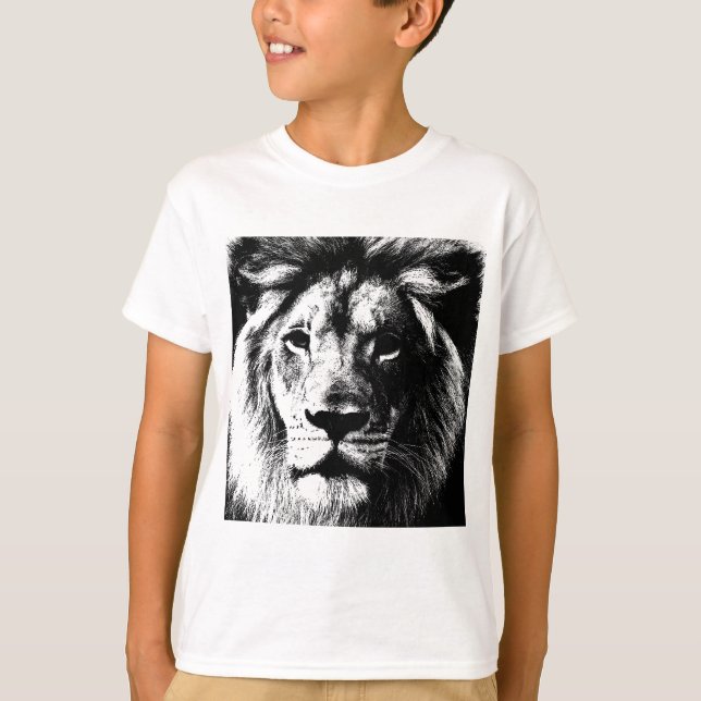 T-shirt Face du lion BW (Devant)