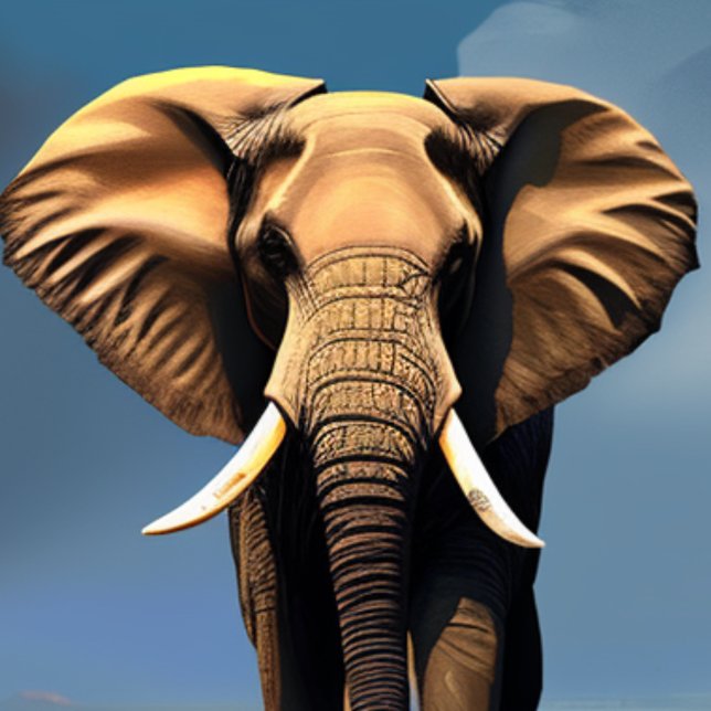 T-shirt face éléphant (Créateur téléchargé)