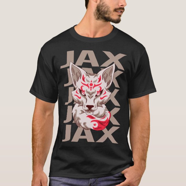 T-shirt Face Fox - Nom Jax (Devant)