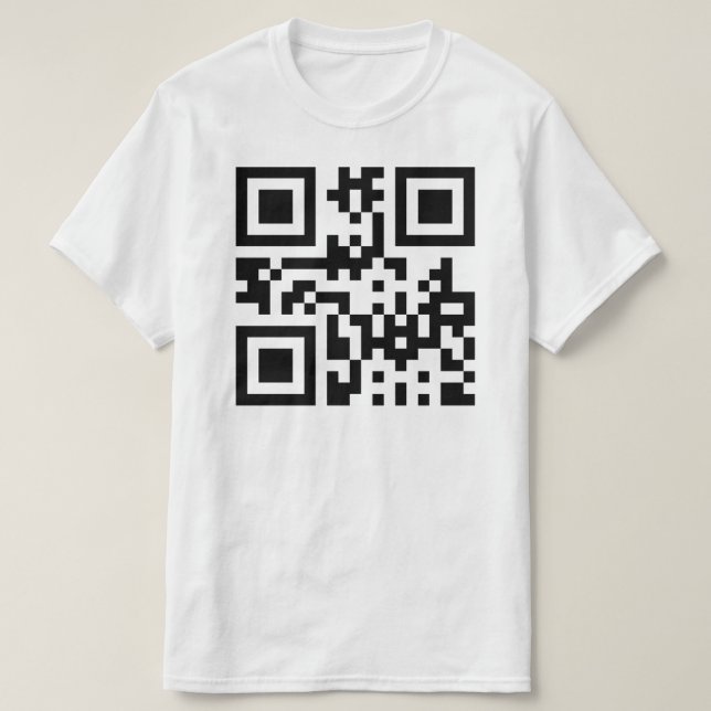 T-shirt Face heureuse ☻ inversée — Code QR (Design devant)