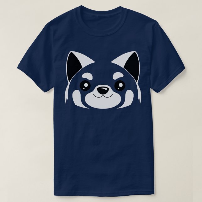 T-shirt Face Panda rouge 2 (Design devant)