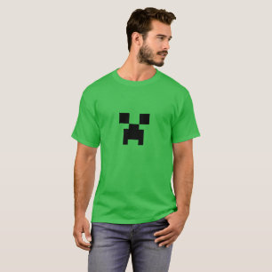 T-shirt Face Pixel éclatant - Style Blocky