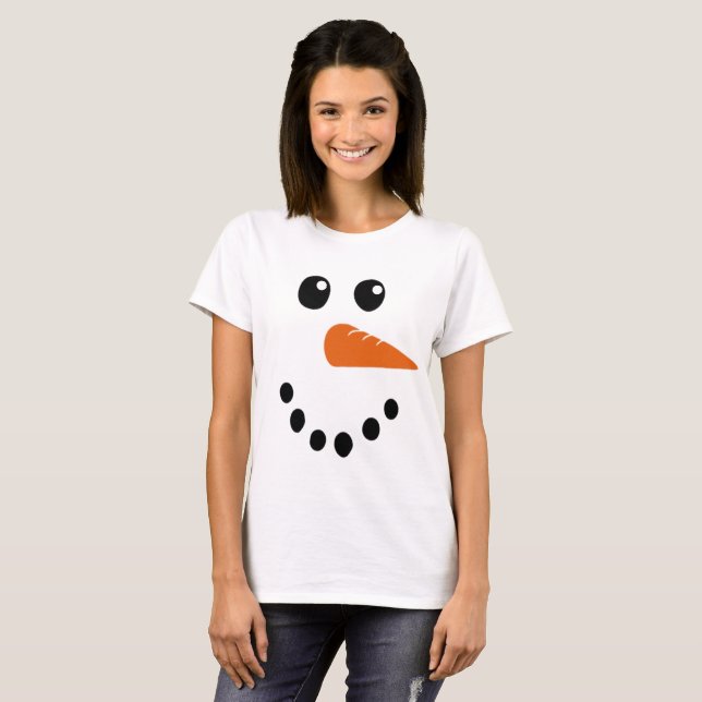 T-Shirt Face Snowman (Devant entier)