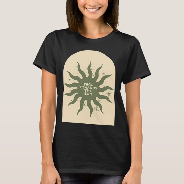 T-shirt Face Towards The Sun (Beige) (Devant)