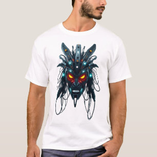 T-shirt Face tribale du masque futuriste