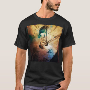 T-shirt Face vintage d'horloge