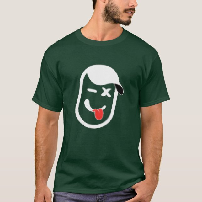 T-shirt Facebook bande dessinée amis Jokeman (Devant)