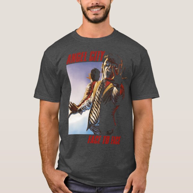 T-shirt Faceo Face Angel City rétro (Devant)