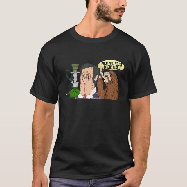T-shirt Facepalm Sloth Shisha Fumer Hommes Femmes (Devant)