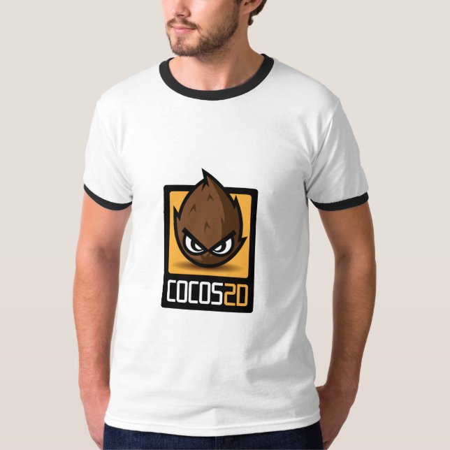 T-shirt fâché de cocos2d (Devant)