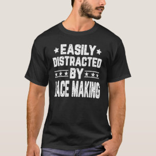 T-shirt Facile À Distraire Par Dentelle De Fabrication Den