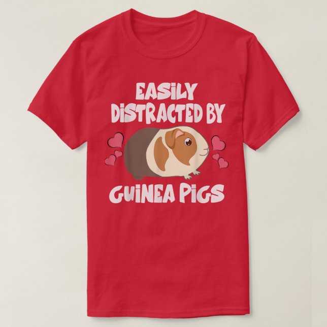 T-shirt Facile À Distraire Par Le Propriétaire De Animaux  (Design devant)