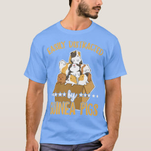 T-shirt Facile à distraire par les cobayes Citation pour u