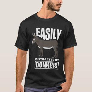 T-shirt Facile À Distraire Par Les Singes - Propriétaire D