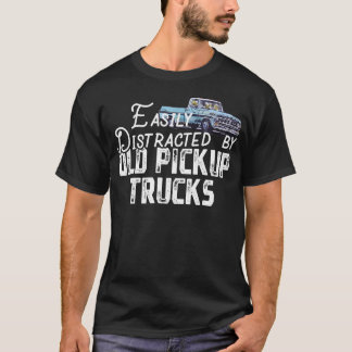 T-shirt Facile À Distraire Par Les Vieux Camions De Ramass