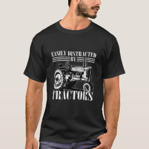 T-shirt Facile À Distraire Par Tracteurs Agricole Bio Far