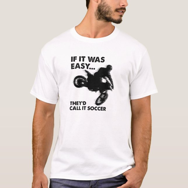T-shirt Facile c'est Foot Drôle (Devant)