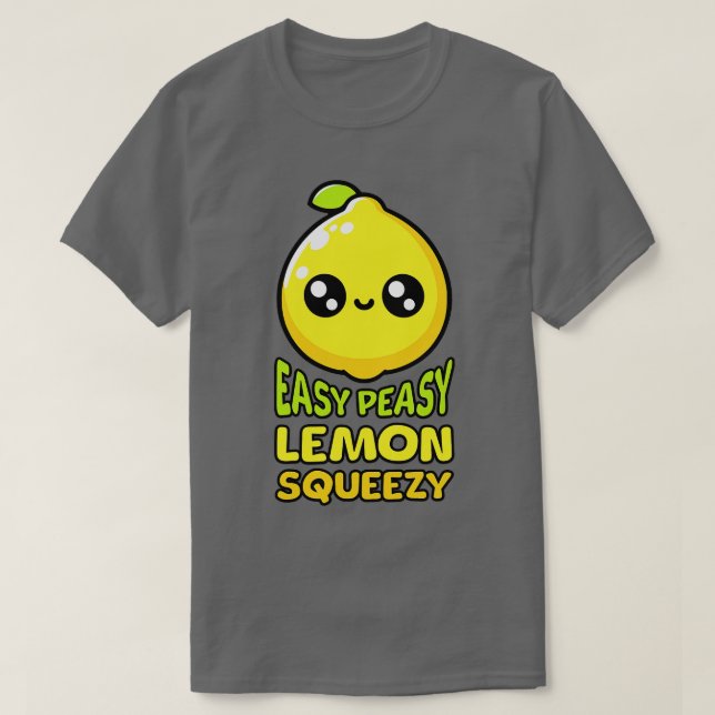 T-shirt Facile citron pâle Squeezy Cute citron Pun (Design devant)