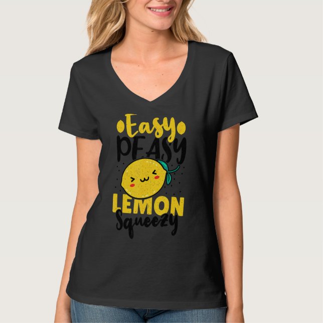 T-shirt Facile Citron Squeezy Pour Boss Stand De Lemonade (Devant)