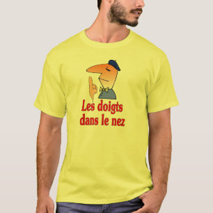 T-shirt Facile : Comme des doigts dans un nez (Français)