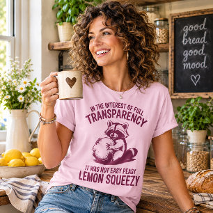 T-shirt Facile comme tout Raton Laveur Drôle