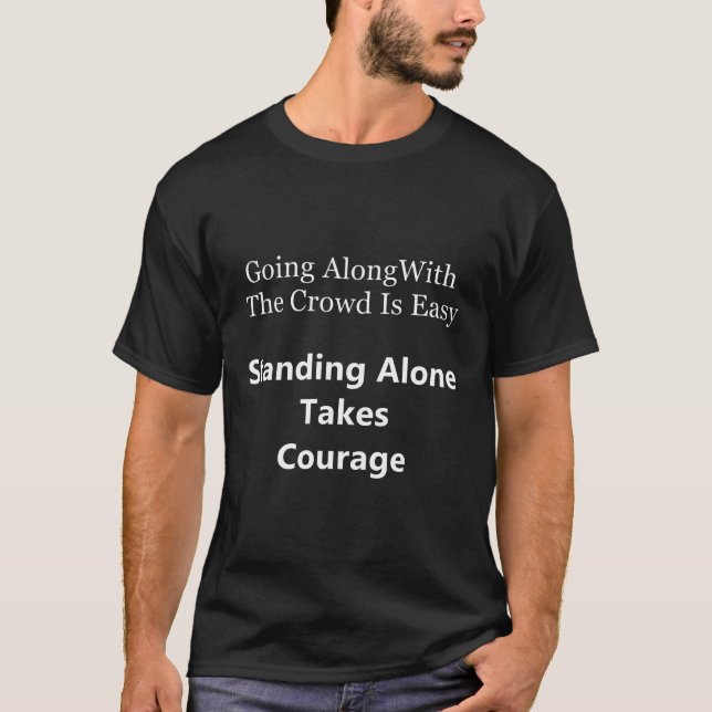 T-shirt Facile contre Courage (Devant)