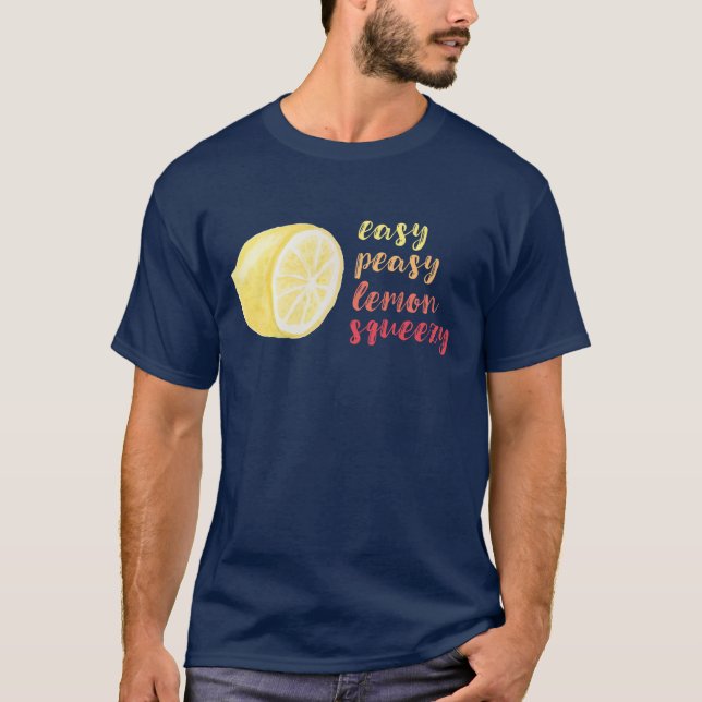 T-shirt facile de Squeezy de citron de Peasy (Devant)